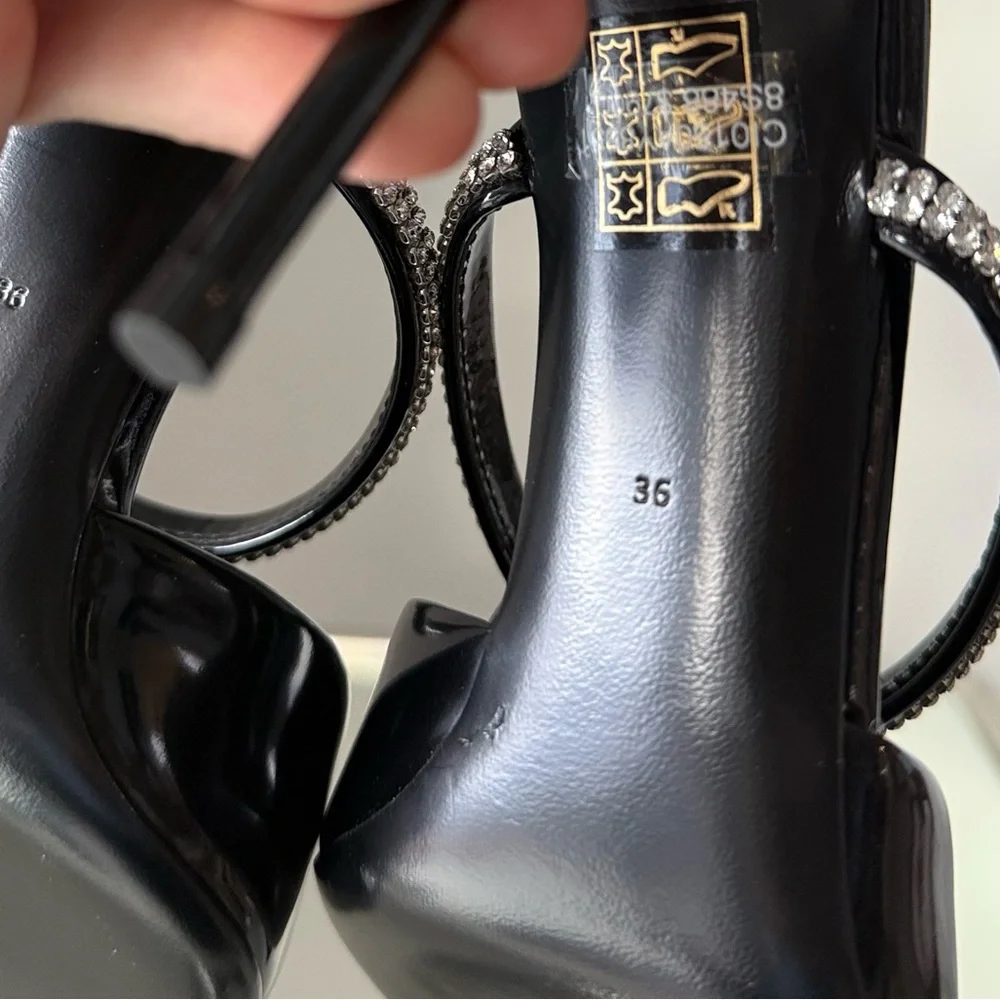 New DOLCE & GABBANA Crystal Mules in Patent Leather - Picture 7 of 15